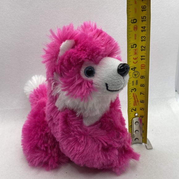 The Petting Zoo Plush Wolf Stuffed Animal Toy Pink White 2011 - Picture 10 of 10